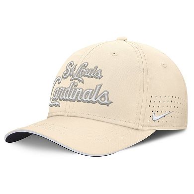 Men's Nike Cream St. Louis Cardinals Rise Performance Flex Hat