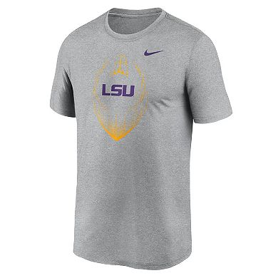 Men's Nike Heather Gray LSU Tigers Primetime Legend Icon Performance T-Shirt