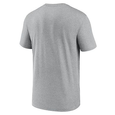 Men's Nike Heather Gray LSU Tigers Primetime Legend Icon Performance T-Shirt