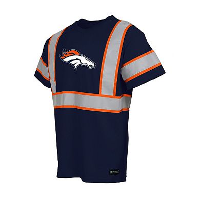Men's Navy Denver Broncos Safety Heavyweight T-Shirt