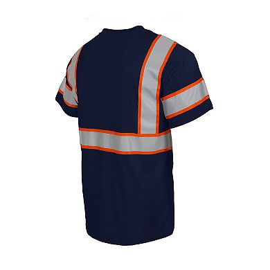 Men's Navy Denver Broncos Safety Heavyweight T-Shirt