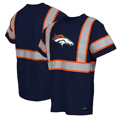 Men's Navy Denver Broncos Safety Heavyweight T-Shirt
