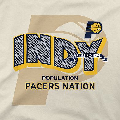 Unisex Stadium Essentials Natural Indiana Pacers Greetings From T-Shirt