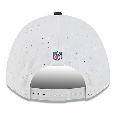Men's New Era White/Navy Houston Texans 2025 NFL Training Camp A-Frame 9FORTY Adjustable Hat