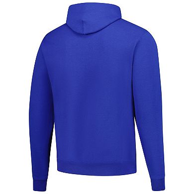 Men's Champion Blue Toronto Maple Leafs Primary Logo 1-Hit Pullover Hoodie