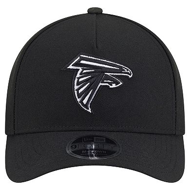 Men's New Era Black Atlanta Falcons Team Collection 9FORTY M-Crown A-Frame Adjustable Hat