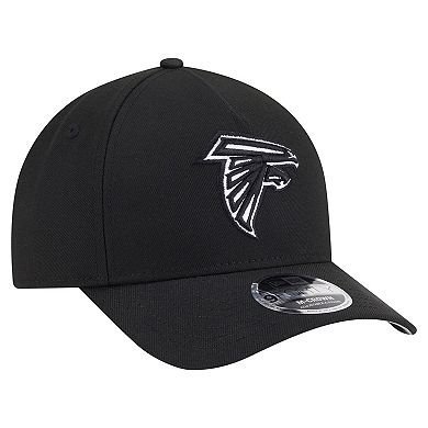Men's New Era Black Atlanta Falcons Team Collection 9FORTY M-Crown A-Frame Adjustable Hat