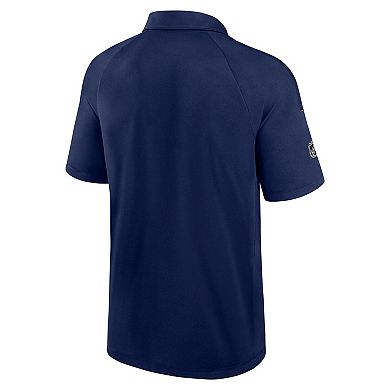 Men's Fanatics Navy Nashville Predators Authentic Pro Rink Raglan Polo