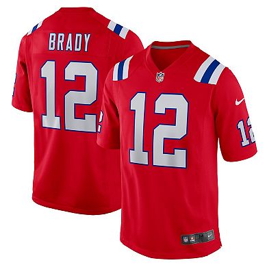 Men's Nike Tom Brady Red New England Patriots Retired Player Alternate Game Jersey