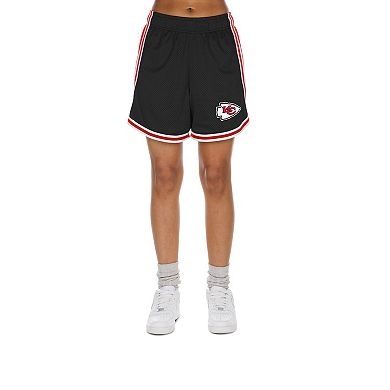 Women's New Era Black/Red Kansas City Chiefs Sport Classics Mesh Shorts