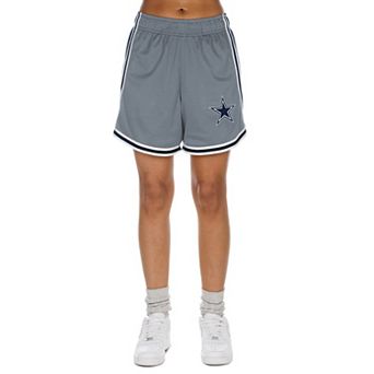 Women's New Era Silver/Navy Dallas Cowboys Sport Classics Mesh Shorts