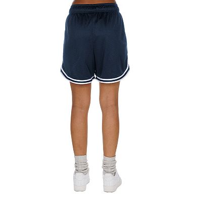 Women's New Era Silver/Navy Dallas Cowboys Sport Classics Mesh Shorts