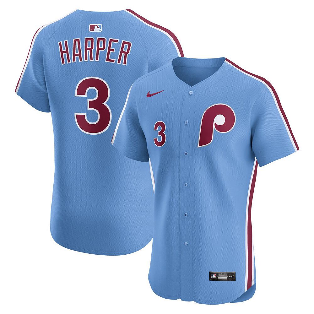 Men's Nike Bryce Harper Light Blue Philadelphia Phillies Alternate