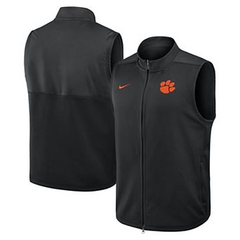 Men's Nike Black Clemson Tigers Primetime Victory Performance Full-Zip Vest
