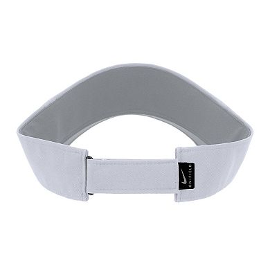 Men's Nike White Virginia Tech Hokies 2025 On-Field Ace Performance Adjustable Visor