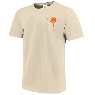 Men's Cream Clemson Tigers Palmetto C Baseball T-Shirt