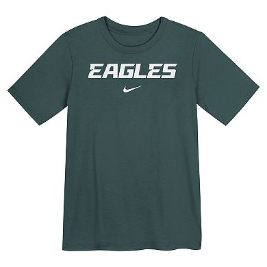 Preschool Nike Midnight Green Philadelphia Eagles Wordmark T-Shirt