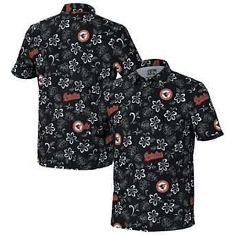 Men's Reyn Spooner Black Baltimore Orioles Cooperstown Collection Performance Polo