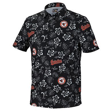 Men's Reyn Spooner Black Baltimore Orioles Cooperstown Collection Performance Polo