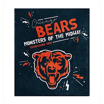 Chicago Bears 60" x 70" Plush Throw Blanket