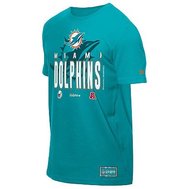 Men's New Era Aqua Miami Dolphins 2025 NFL Training Camp T-Shirt