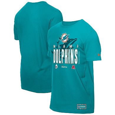 Men's New Era Aqua Miami Dolphins 2025 NFL Training Camp T-Shirt