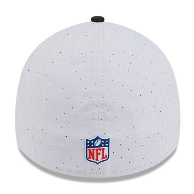 Men's New Era White/Black Pittsburgh Steelers 2025 NFL Training Camp 39THIRTY Flex Hat