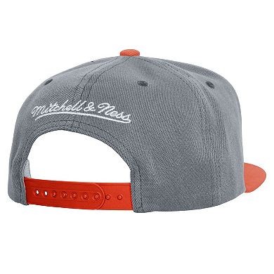 Men's Mitchell & Ness Gray Detroit Tigers Basic Flip Snapback Hat