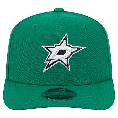 Men's New Era Kelly Green Dallas Stars Logo Basic 9SEVENTY Adjustable Hat