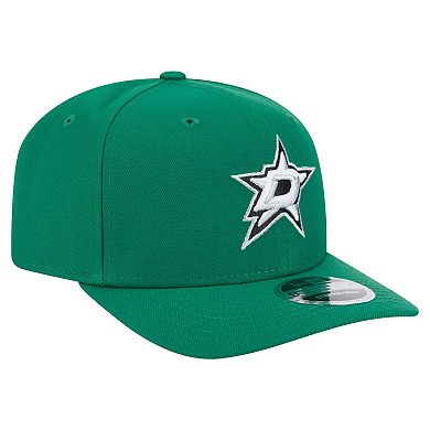 Men's New Era Kelly Green Dallas Stars Logo Basic 9SEVENTY Adjustable Hat