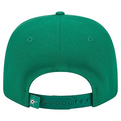 Men's New Era Kelly Green Dallas Stars Logo Basic 9SEVENTY Adjustable Hat