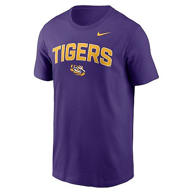 Men's Nike Purple LSU Tigers Primetime Arch Stack T-Shirt