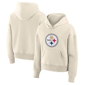 Women's Fanatics Cream Pittsburgh Steelers Dove Legacy Pullover Hoodie