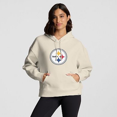 Women's Fanatics Cream Pittsburgh Steelers Dove Legacy Pullover Hoodie