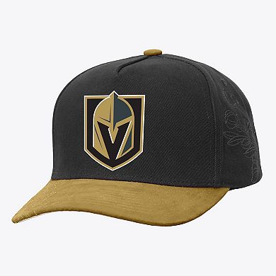 Mitchell & Ness Black/Gold Vegas Golden Knights May Flowers Pro Crown Adjustable Hat