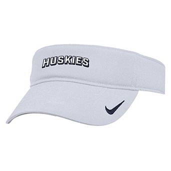 Men's Nike White UConn Huskies 2025 On-Field Ace Performance Adjustable Visor