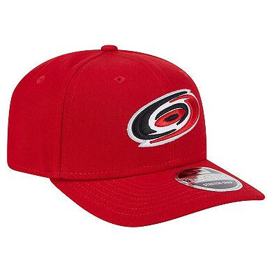 Men's New Era Red Carolina Hurricanes Logo Basic 9SEVENTY Adjustable Hat