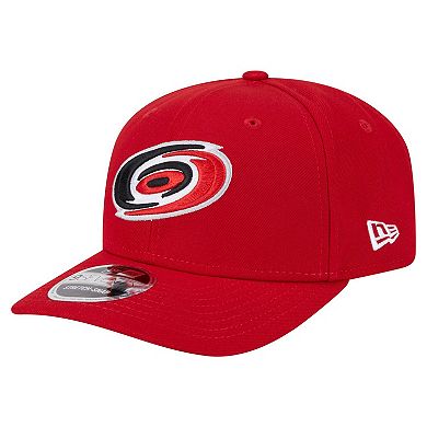 Men's New Era Red Carolina Hurricanes Logo Basic 9SEVENTY Adjustable Hat