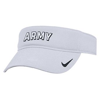 Men's Nike White Army Black Knights 2025 On-Field Ace Performance Adjustable Visor
