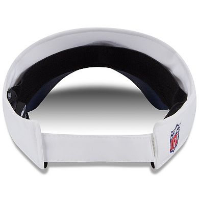 Men's New Era White/Navy New England Patriots 2025 NFL Training Camp Adjustable Visor