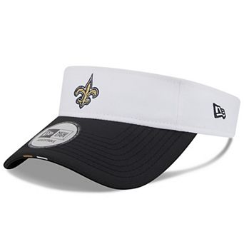 Men's New Era White/Black New Orleans Saints 2025 NFL Training Camp Adjustable Visor