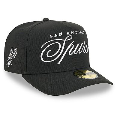 Men's New Era Black San Antonio Spurs 2025 NBA Draft A-Frame 59FIFTY Fitted Hat
