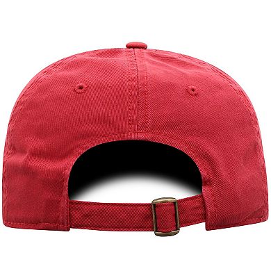 Men's Top of the World Crimson Washington State Cougars Team Logo Washed Adjustable Hat