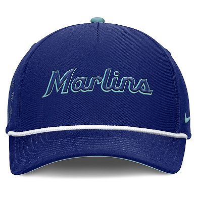 Men's Nike Royal Miami Marlins Father's Day Rise Adjustable Hat