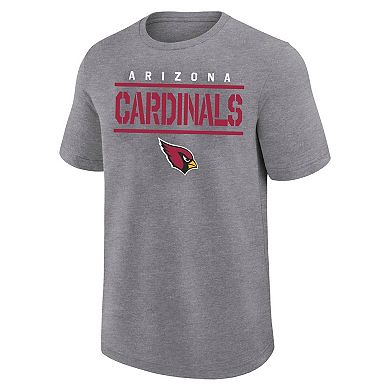 Men's Fanatics Heather Gray Arizona Cardinals Big & Tall Top Notch T-Shirt