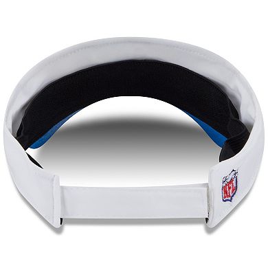 Men's New Era White/Powder Blue Los Angeles Chargers 2025 NFL Training Camp Adjustable Visor