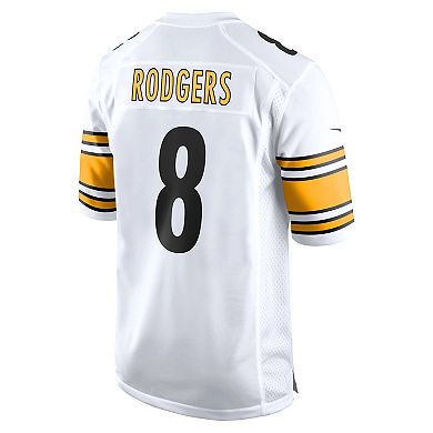 Men's Nike Aaron Rodgers White Pittsburgh Steelers Game Jersey