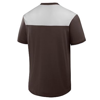 Men's Fanatics Brown San Diego Padres Walk Off V-Neck T-Shirt