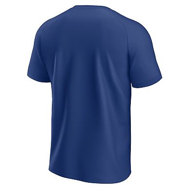 Men's Fanatics Blue Toronto Maple Leafs Established Raglan T-Shirt
