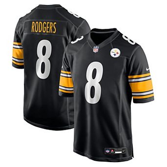 Men's Nike Aaron Rodgers Black Pittsburgh Steelers Game Jersey